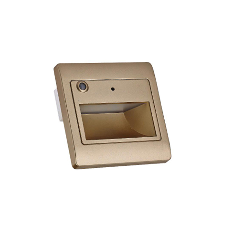 Hanse 12 Voltage Champagne Gold Aluminum LED Step Light