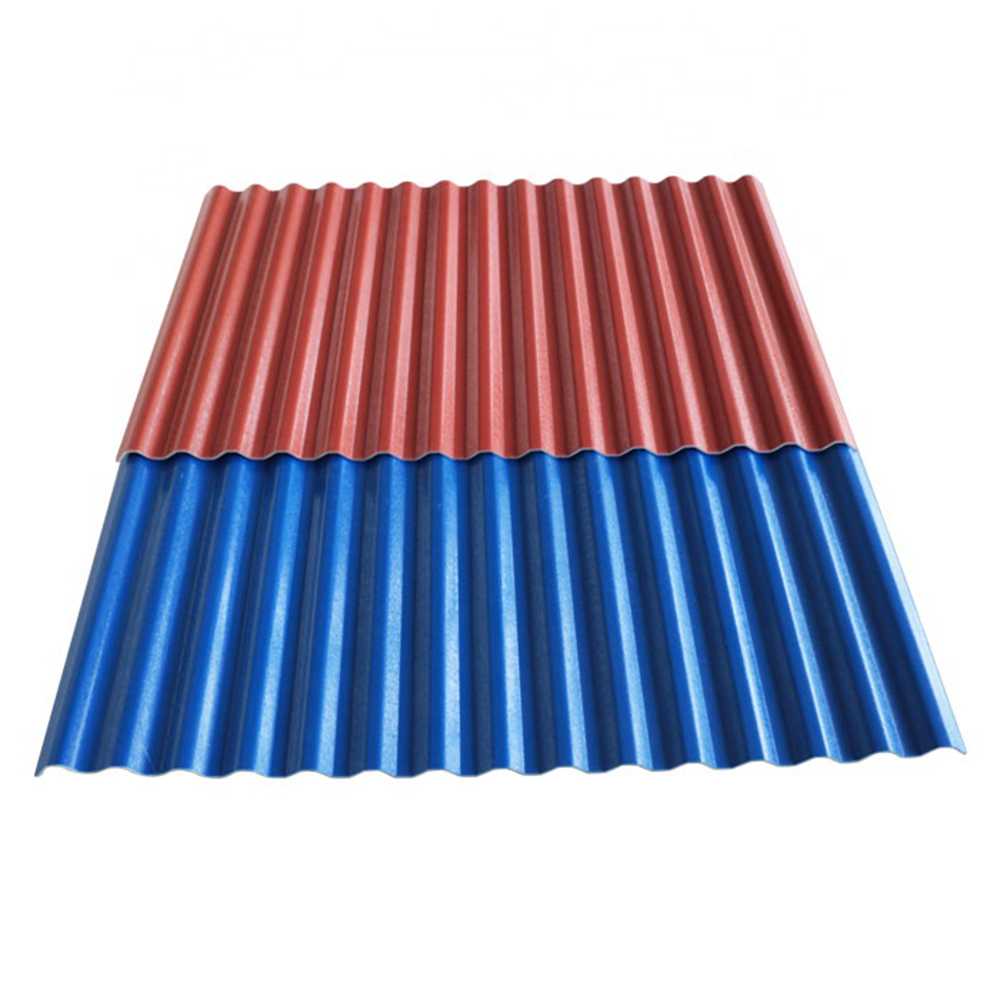 Blue Corrugated For Greenhouses Asa Pvc Two Layers Interlocking Plastic Roof Tiles Roofing Sheet In Meters