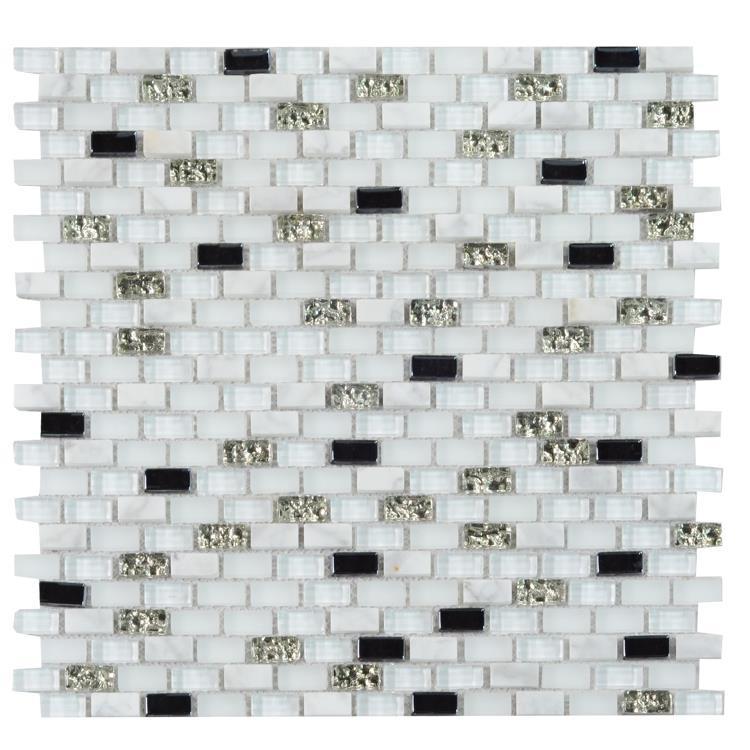 White Glass Mosaic Tile