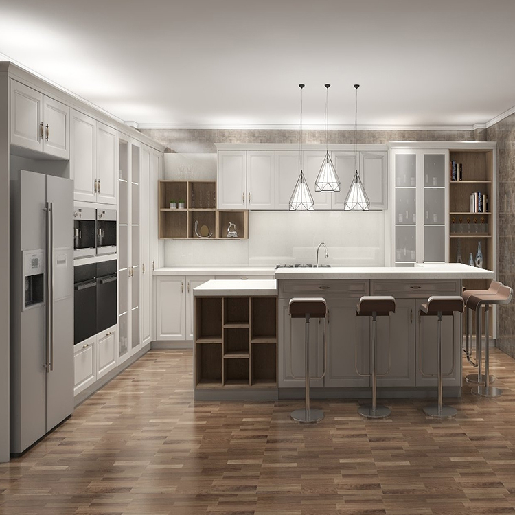 house pantry cupboard  set design modern luxury white pvc board mdf wood modular kitchen cabinet