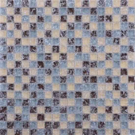 Blue Glazed Glass Mosaic Tile