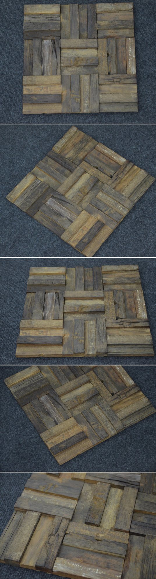 Foshan High-End Wholesale Price Old Boat Wood Mosaic