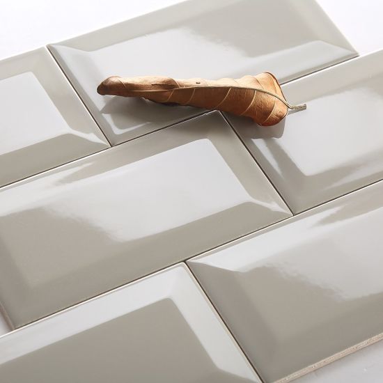 Grey Glossy Ceramic Tile