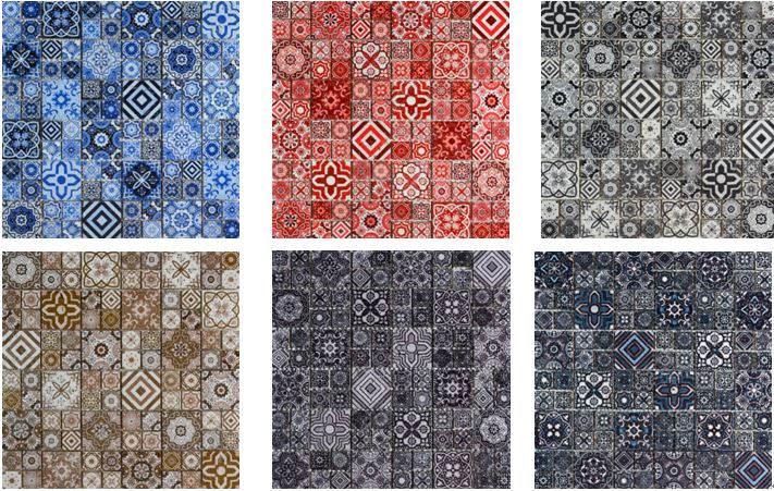 patterned ceramic tile - hanse