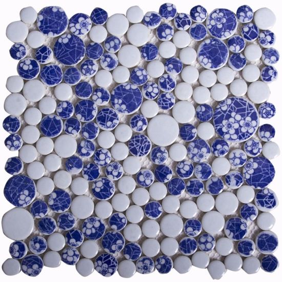 Blue Glazed Ceramic Tile