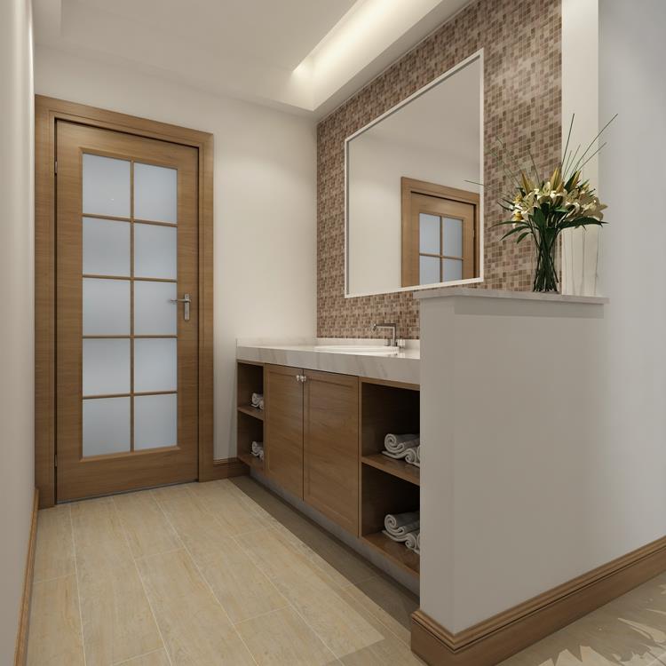Porcelain Wood Tile Bathroom