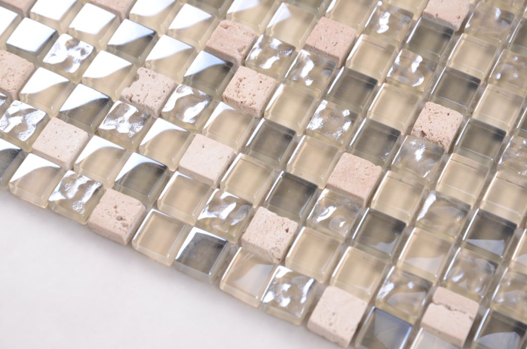 Background Decoration Natural 30*30 Tiles Marble Glass Stone Mosaic