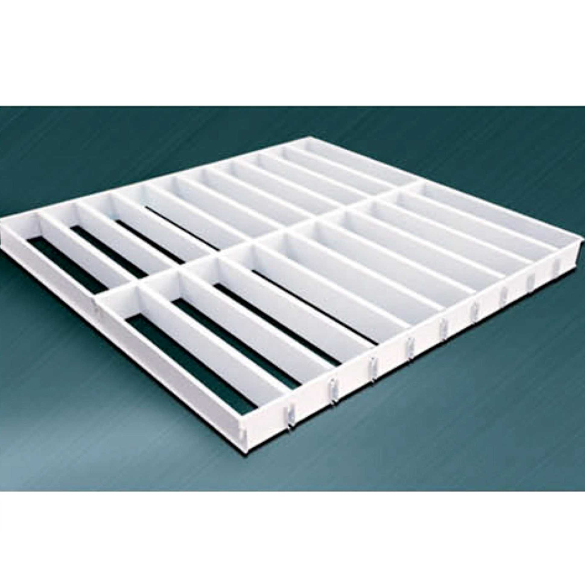 2X2 Plastic Grg Roof Mesh Exposed Grid Alinium T Bar For Open Cell Ceiling Tiles System