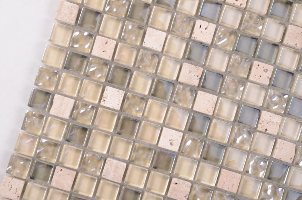 Background Decoration Natural 30*30 Tiles Marble Glass Stone Mosaic