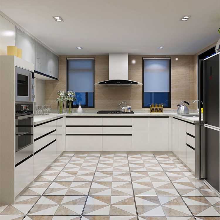 China supplier custom made design australia high gloss white lacquer finishing mdf kitchen cabinet