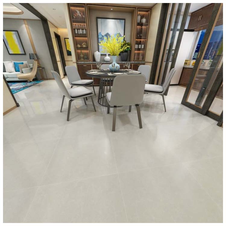 White Polished Porcelain Floor Tile