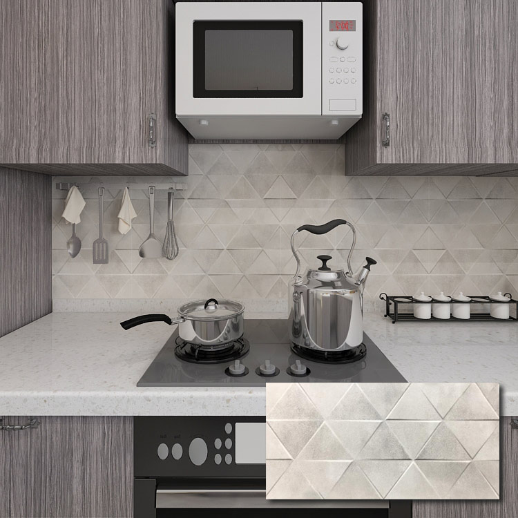 Grey Polished Ceramic Tile