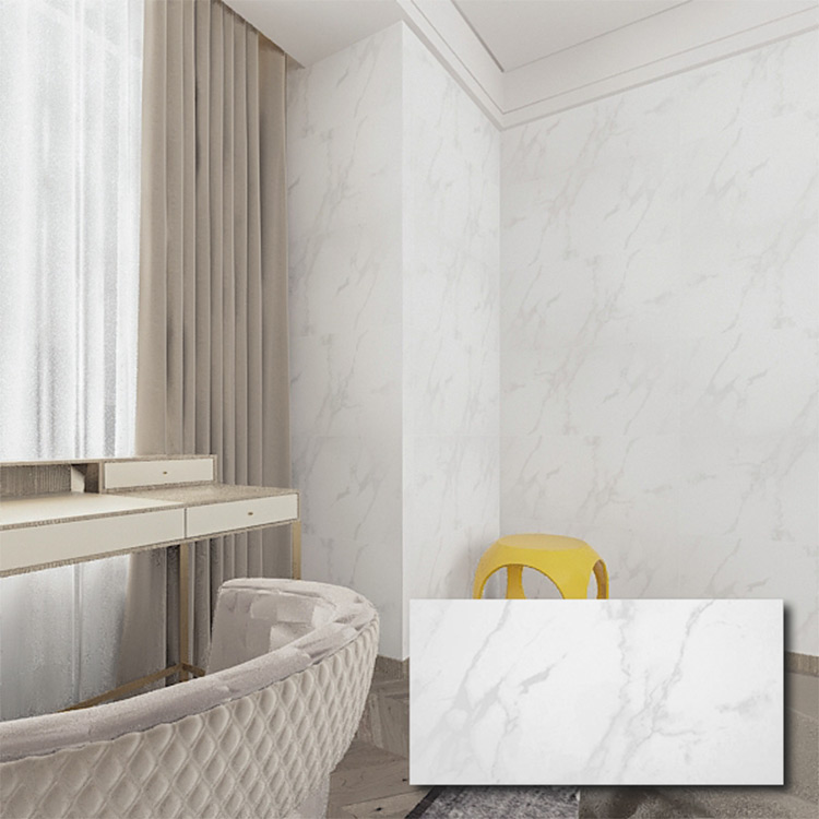 White Polished Ceramic Tile