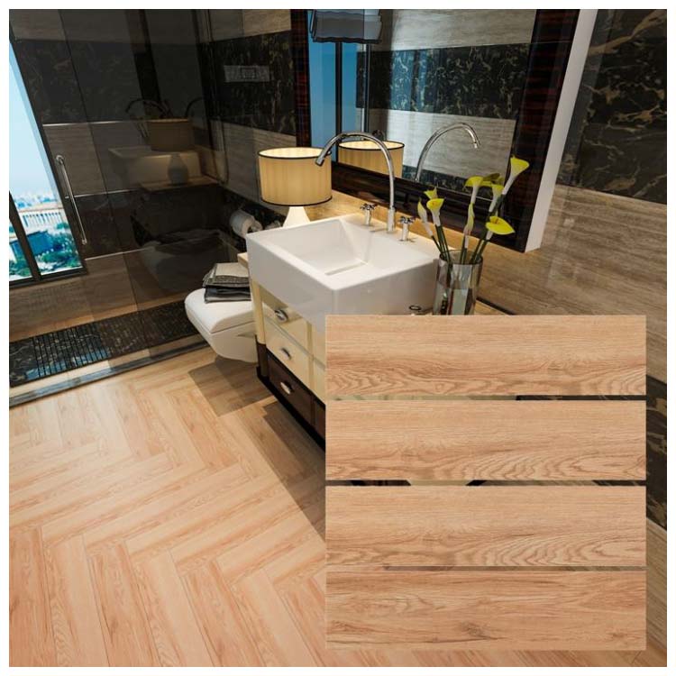 Brown Glazed Porcelain Wood Tile