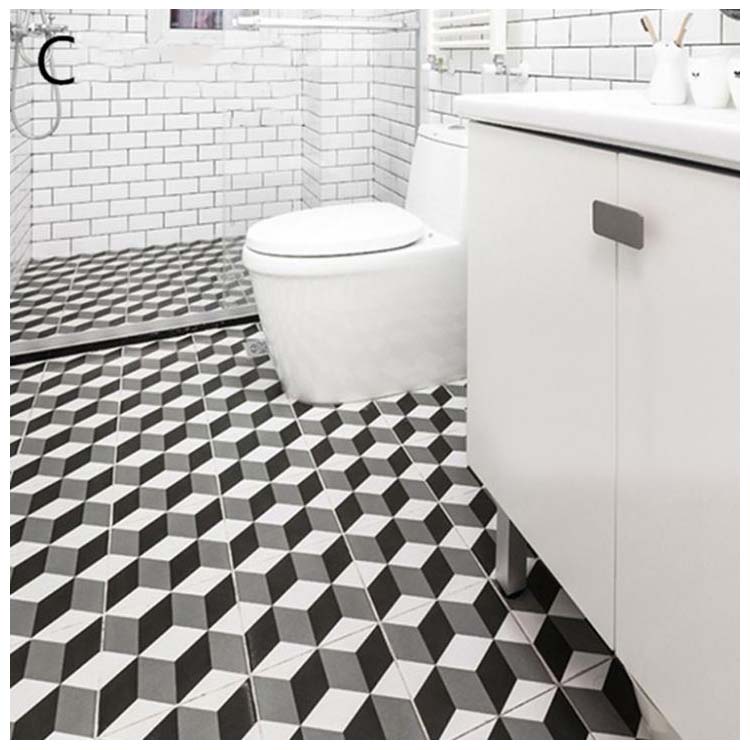 Black Glazed Ceramic Floor Tiles Size, Black And White Ceramic Bathroom Floor Tiles