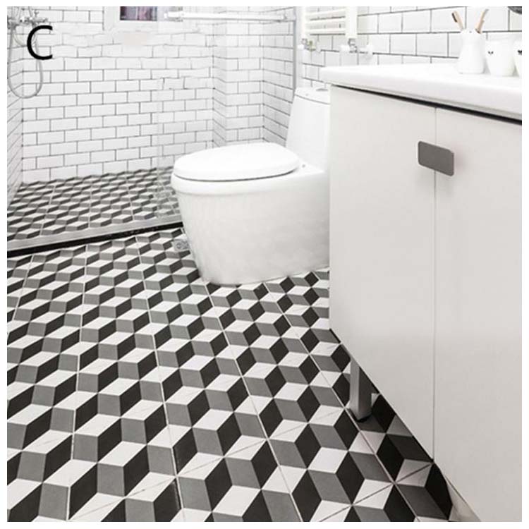 Black Glazed Ceramic Floor Tile