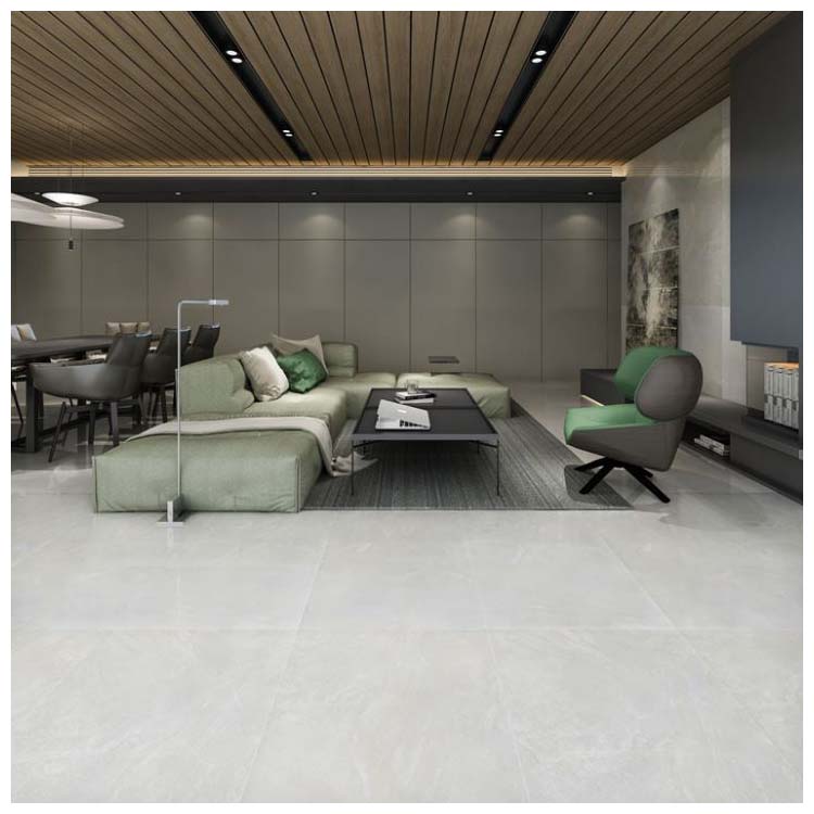 White Polished Porcelain Floor Tile