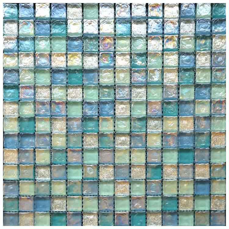 Coloured Polished Glass Mosaic Tile