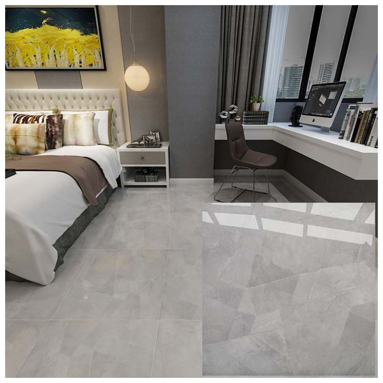 Grey Polished Ceramic Floor Tile