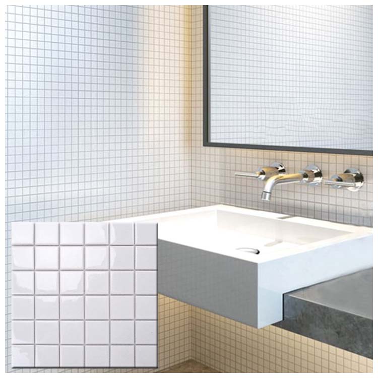 White Polished Ceramic Tile