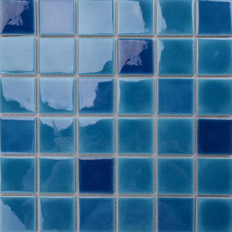 Blue Polished Ceramic Wall Tile