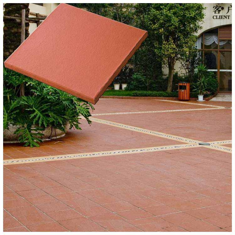 Red Glazed Porcelain Floor Tile