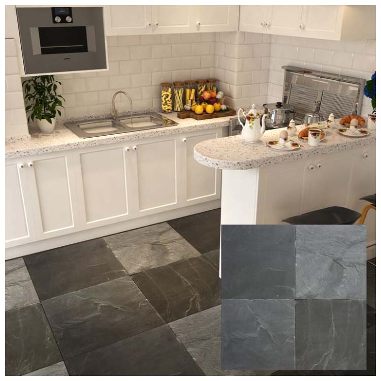 Dark Grey Matte Floor Tile