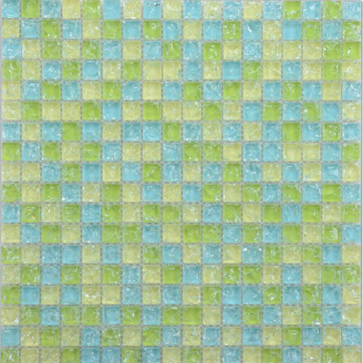 Green Polished Glass Mosaic Tile