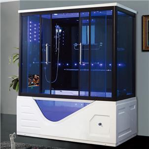 Big Size Bathroom Massage Acrylic Fiberglass Cabinet Steam Shower Whirlpool  HS-SR030