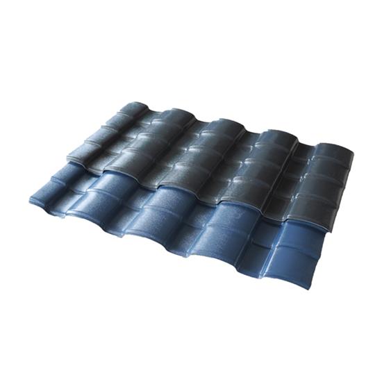 Light Grey China Synthetic Resin Accessories Interlocking Photovoltaic Roof Tile Roofing Sheets Corrugated Plastic Roof Panels Customized Size ASAS-10
