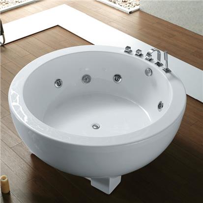 Apartment Size Freestanding Mini Round Whirlpool Acrylic Bathtub  HS-A9170