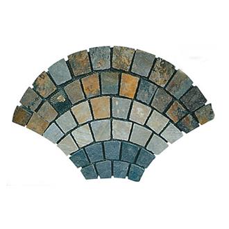 Coloured Stone Floor Tiles/ Stone For Garden Flooring/Stone Flooring Pattern Hs- Wt119 Customized Size HS-WT119
