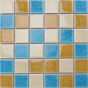 Pink Glazed Ceramic Tile Customized Size MD034T