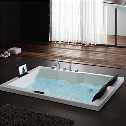 Wholesale Big Sizes Air 2 Person Massage Underground Bathtub Double Size  HS-A9006