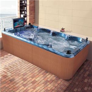 158 Inch Length Chinese 8 Person Outdoor Spas Hot Tubs Pools  HS-S04X3