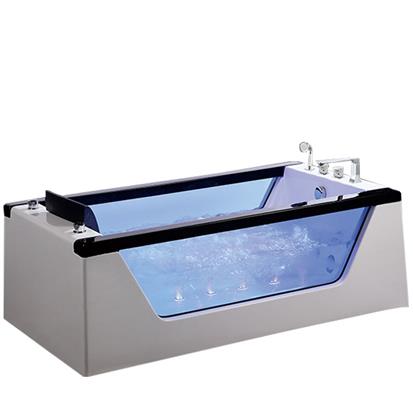 HS-B292 massage whirlpool tempered glass side acrylic bathtub price  HS-B292