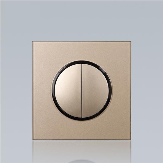 hot sale wall install  button brilliant unique light switches  HS-BM32-2