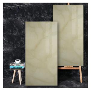 Yellow Glazed Ceramic Tile Customized Size HB12026