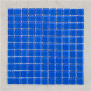 Blue Glazed Glass Mosaic Tile 300 x 300mm LM03