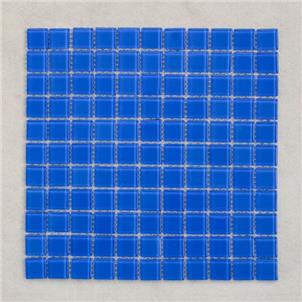 Blue Glazed Glass Mosaic Tile 300 x 300mm LM03