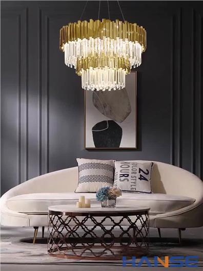 Hanse E14*6 Modern Luxury Style Nordic Copper Chandelier  HS061-6A