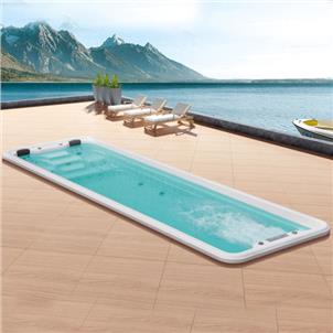 Square Above Ground Swim Jet Swimming Pool Fiberglass Outdoor Composite  HS-S07B2