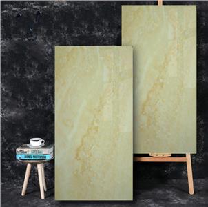 Yellow Glazed Ceramic Tile Customized Size HB12025
