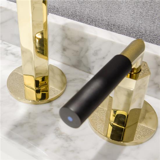 high quality fast freestanding luxury bathroom gold faucet  HS-03-02804