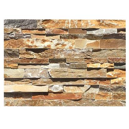 Coloured Manmade Culture Stone Claddings For Exterior Wall House Customized Size HS-MB007