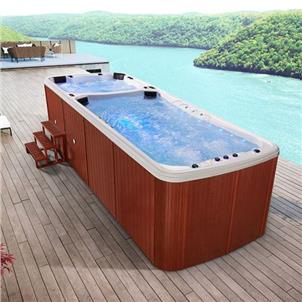 Portable Fiberglass Mini Wood Dubai Sex SPA Swimming Pool Wood 6m  HS-S06M04