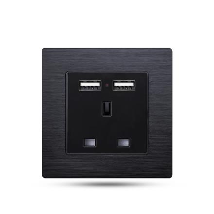 13a wall 220v power socket with usb outlet  F71-040