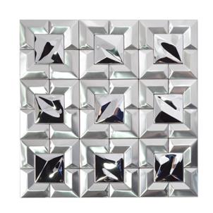 Silver Grey Glazed Ceramic Tile Customized Size HS-2137