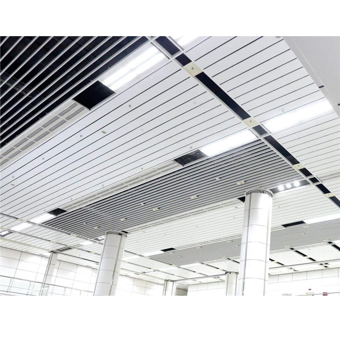 Hot Sale 4' X 8' Drop Panels Mould Aluminum Sheet Linear Metal Stripe Ceiling Tiles  MYHY-100