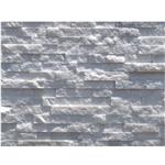 White Natural Arizona White Textured Stone Sandstone Wall Tile Customized Size HS-ZT003